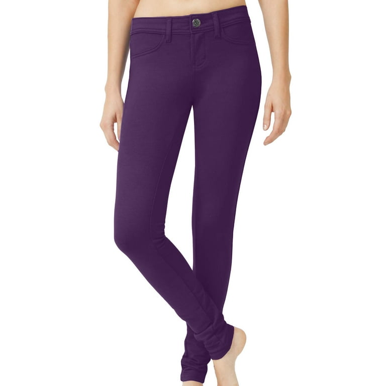 Purple spandex pants shop