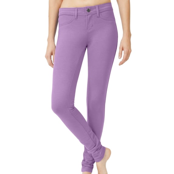 J. METHOD Women’s Skinny Pants Soft Everyday Solid Color Basic Slim Tight Fit Stretch Legging Jeggings Jeans NEWP77 Light Lavender XL