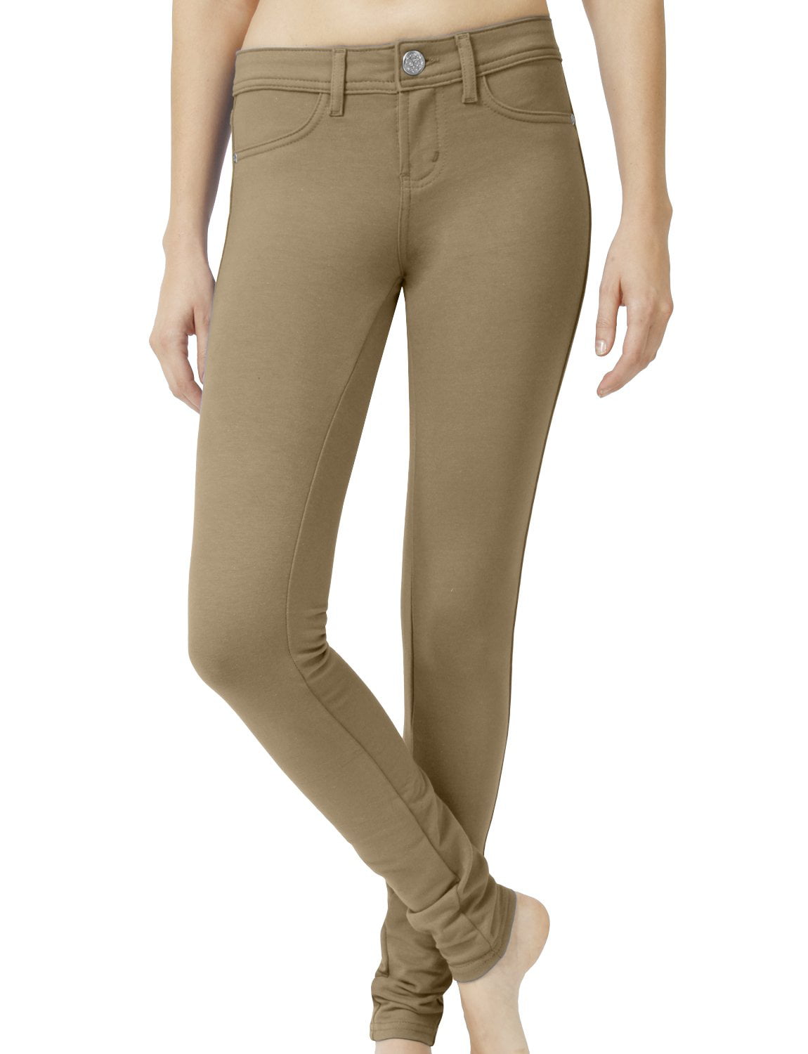 J. METHOD Women's Skinny Pants Soft Everyday Solid Color Basic Slim Tight  Fit Stretch Legging Jeggings Jeans NEWP77 Dark Purple 3X