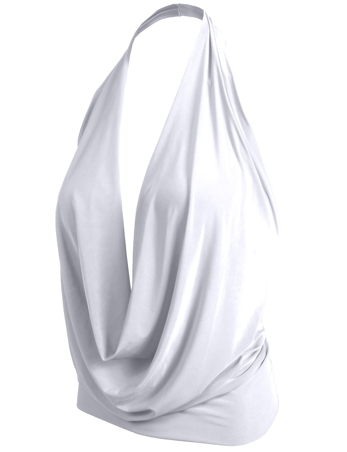 【yo BIOTOP】rayon bare halter neck ホワイト yo BIOTOP】rayon bare halter neck ホワイト BIOTOP(ビオトープ