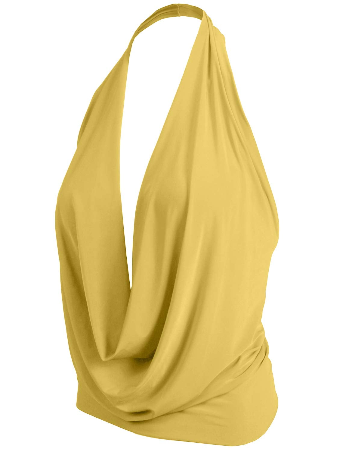 yellow v neck blouse