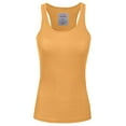 thumbnail image 1 of J. METHOD Women's Tank Top Sleeveless Racerback Basic Stretch Comfy Slim Fitted Ribbed Knit Tops Workout Yoga T Shirt NEWT386 Ash Mustard 3X, 1 of 6