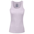 thumbnail image 1 of J. METHOD Women's Tank Top Sleeveless Racerback Basic Stretch Comfy Slim Fitted Ribbed Knit Tops Workout Yoga T Shirt NEWT386 Dusty Lavender S, 1 of 6