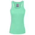 thumbnail image 1 of J. METHOD Women's Tank Top Sleeveless Racerback Basic Stretch Comfy Slim Fitted Ribbed Knit Tops Workout Yoga T Shirt NEWT386 Mint L, 1 of 6