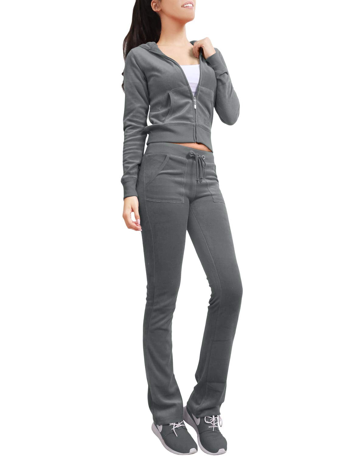 Women's fitted sweat suit deals