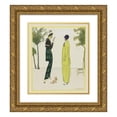 thumbnail image 1 of J. Magnin 12x14 Gold Ornate Wood Frame and Double Matted Museum Art Print Titled - The Spring Morning; Sweet Tailor Costumes (1914), 1 of 4