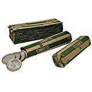 J Mark 1000 Coin Roll Wrappers, MADE IN USA, J Mark Coin Deposit Slip, Flat Coin Rollers (Dimes)