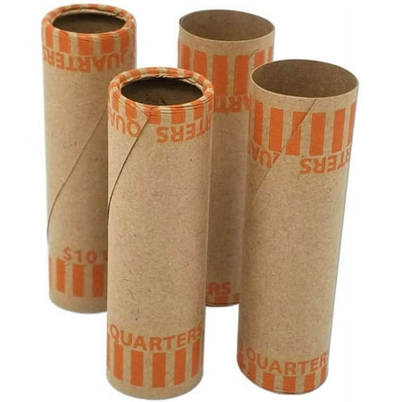 J Mark Burst Resistant Preformed Penny Coin Roll Wrappers, 92-Count Heavy Duty Cartridge