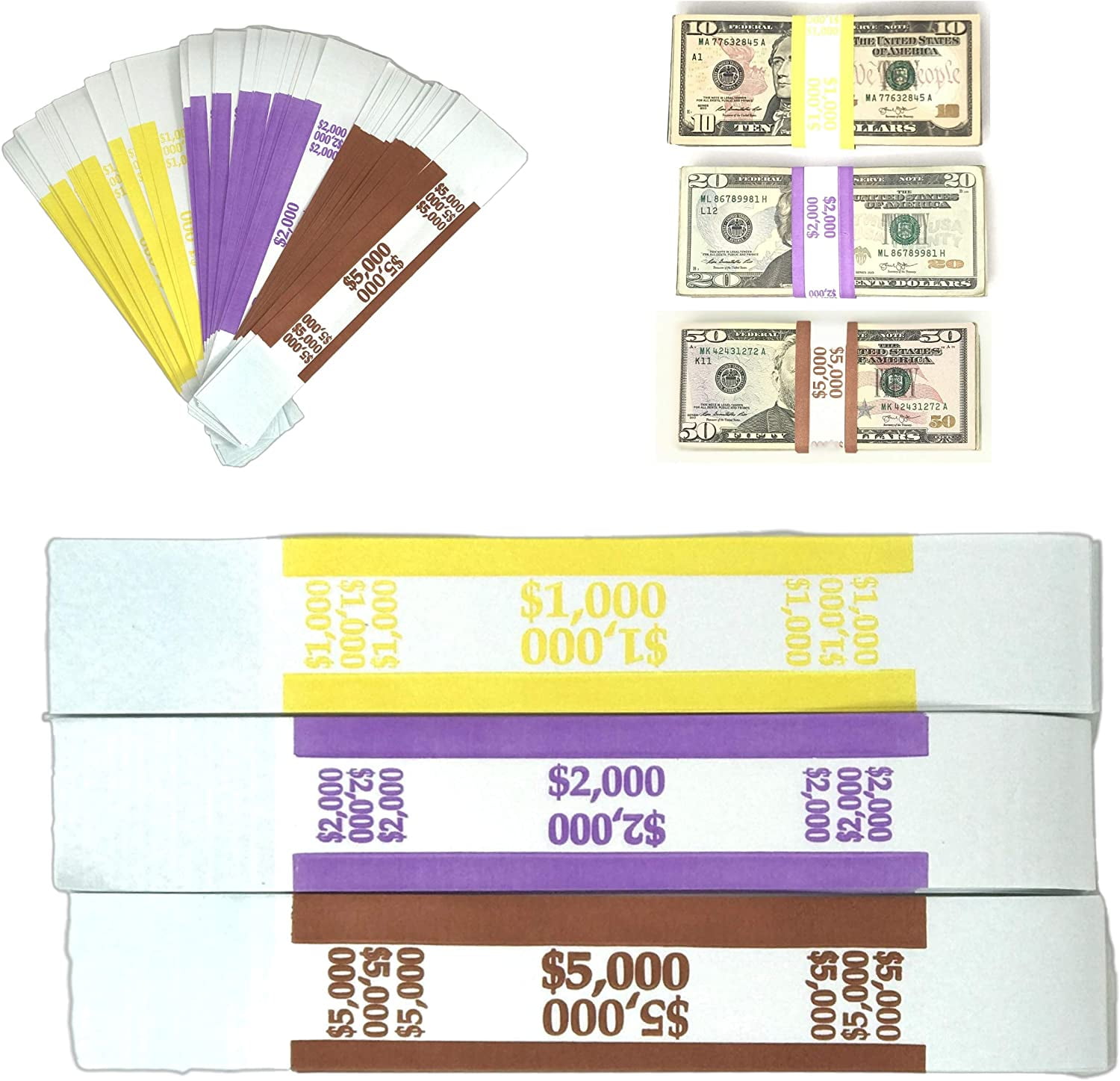 Currency Notes Packing Ribbons J Mark Currency Sleeves Straps, Multicolor, Recyclable Kraft Paper, 330 ...
