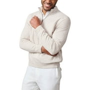 J.McLaughlin mens  Stripe Justin Cashmere-Blend Shirt, XL