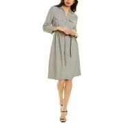 J.McLaughlin womens  Brynn Midi Dress, L, Grey