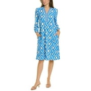 J.McLaughlin womens  Emer Midi Dress, S, Blue