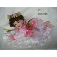 thumbnail image 1 of J Misa 24" Crawling Fairy Porcelain Doll Pink, 1 of 1