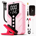 thumbnail image 1 of ODEGNC 6000A Jump Starter with Air Compressor 150PSI, 25000mAh Portable Car Battery Charger, Sakura Pink for SUV RV, 1 of 10