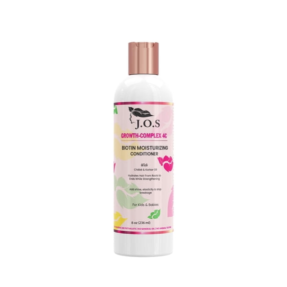 J'Organic Solutions 4C Biotin Moisturizing Conditioner for Natural Hair, 8 oz