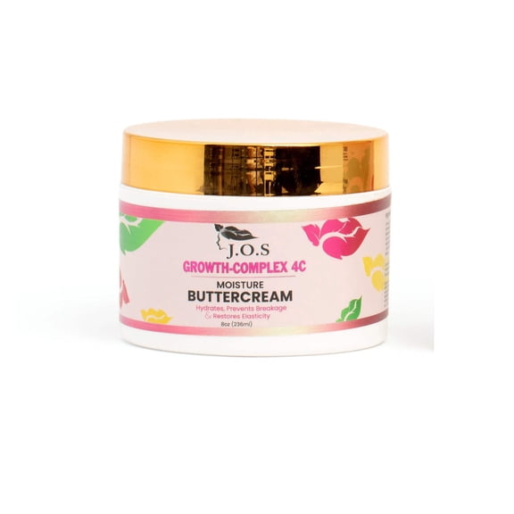 J'Organic Solutions Chebe Moisture Buttercream Intense Hydration for 4C, Curly & Textured Hair (8 oz)