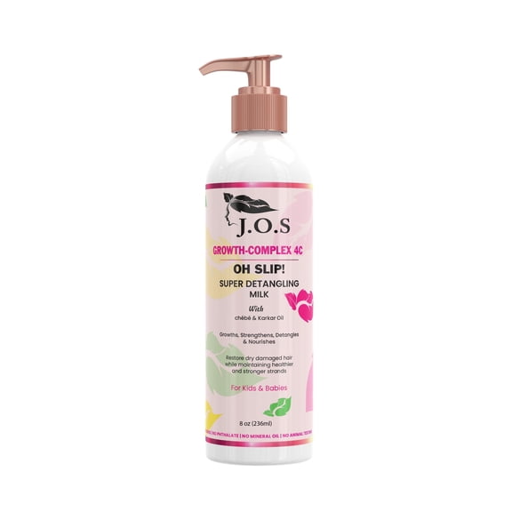 J'Organic Solutions 4C Oh Slip! Super Detangling Milk Effortless Detangling for Natural Hair