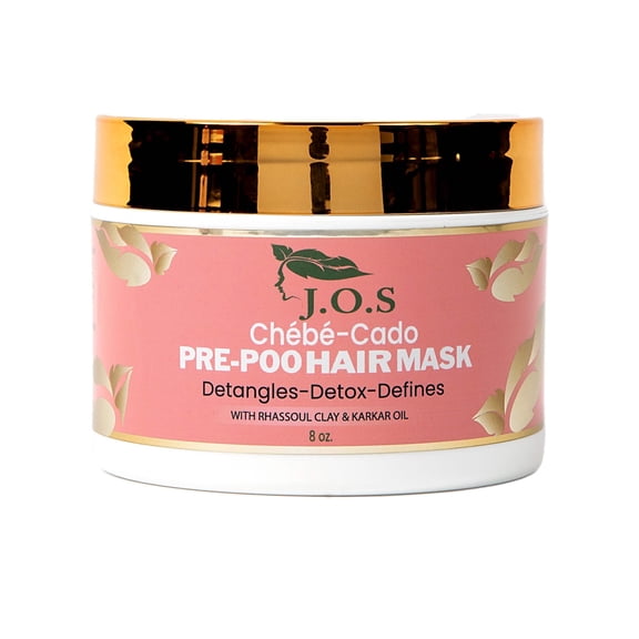 J'Organic Solutions Chebe Cado Detangling Pre-Poo Clay Hair Mask