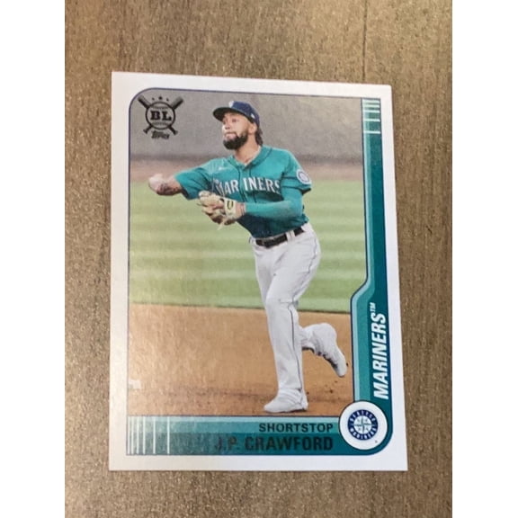 Topps Trading Card Big League 18 J.P. Crawford Seattle Mariners MLB 2021