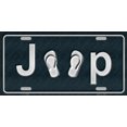 thumbnail image 1 of J**P with Flip Flop Sandles Novelty License Plate - Aluminum ( 12 inch x 6 inch ), 1 of 5