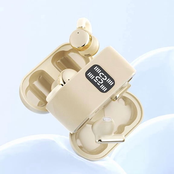 J-Q16 2 in 1 Digital Display ENC Noise Reduction Wireless Bluetooth Earphone