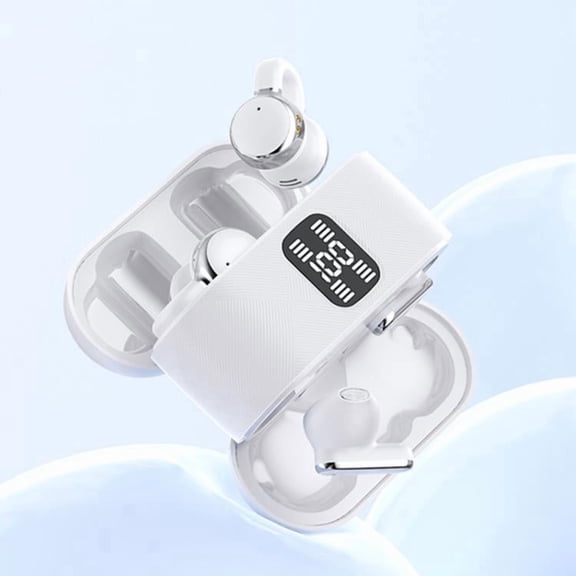 J-Q16 2 in 1 Digital Display ENC Noise Reduction Wireless Bluetooth Earphone