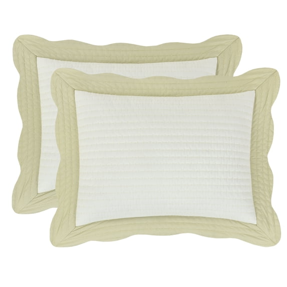 J. Queen New York Amherst Quilted Sham Standard - Duck Egg