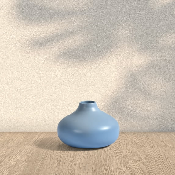 J. Queen New York Bali Bamboo Vase Blue - 5 inch