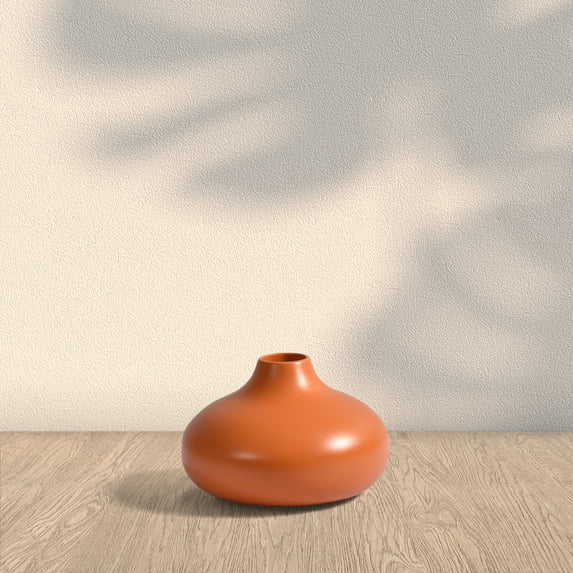 J. Queen New York Bali Bamboo Vase Orange - 5 inch