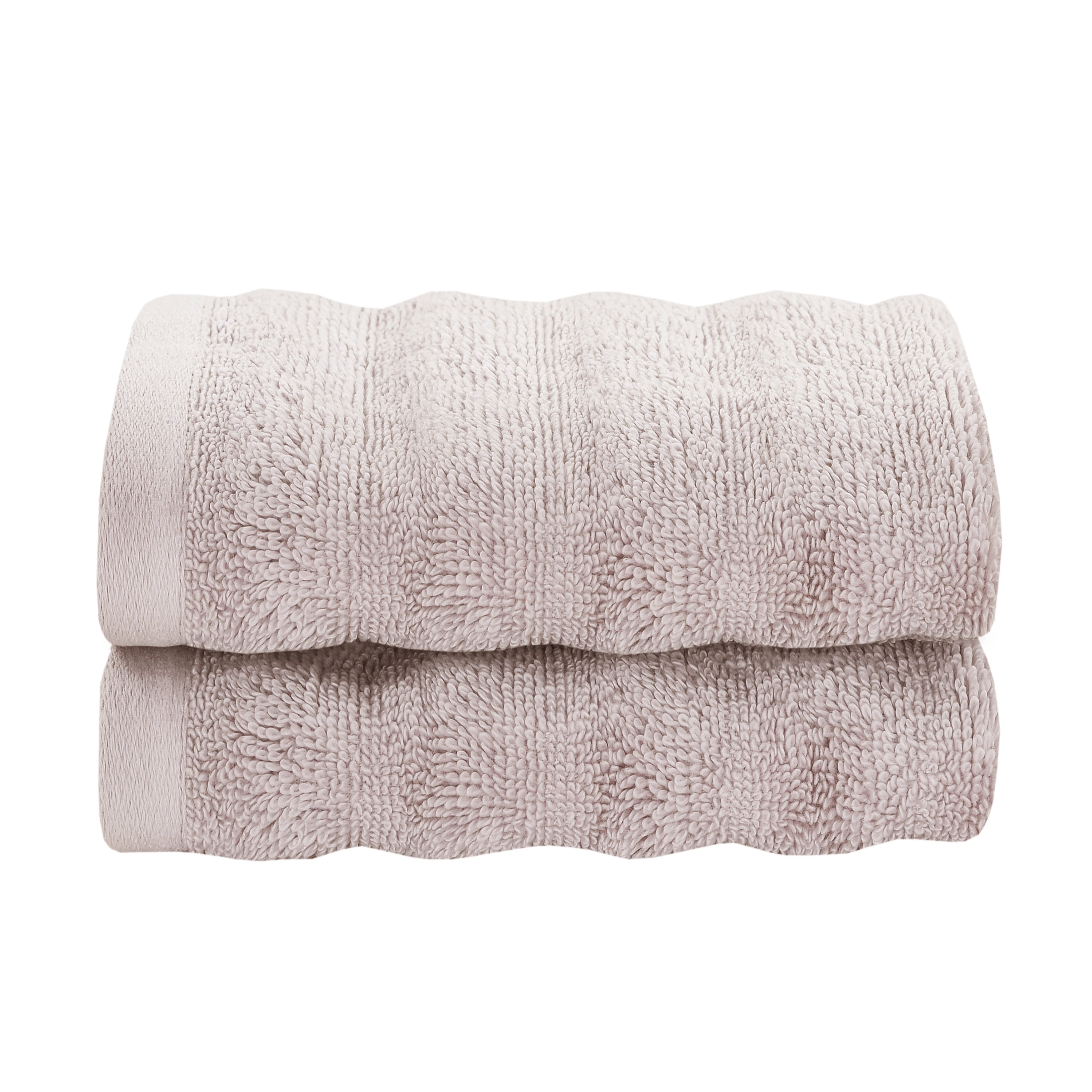 Lavender Soft Plush Ridged Turkish Cotton Washcloth Set