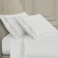 thumbnail image 1 of J. Queen New York  Imperial Embroidered Sheet Set Queen - Ivory, 1 of 5