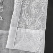 J. Queen New York Luxembourg Window Sheer Panel 95 Inches