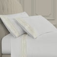 thumbnail image 1 of J. Queen New York  Majestic Embroidered Sheet Set California King - White, 1 of 5