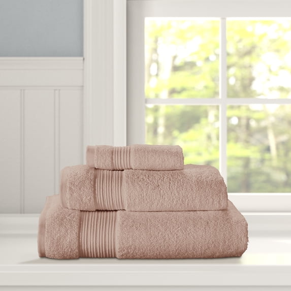 J. Queen New York Serra 2 Piece Turkish Towel Set Dusty Rose Bath