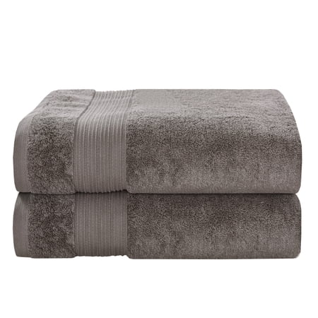J. Queen New York Serra 2 Piece Turkish Towel Set Graphite Bath