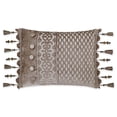 thumbnail image 1 of J. Queen New York Sicily Oblong Throw Pillow in Pearl, 1 of 1