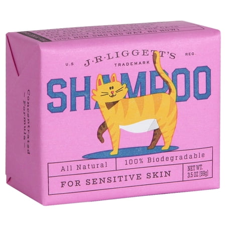 J·R·LIGGETT'S Cat Shampoo - Biodegradable Formula€“100% Detergent-Free, 3.5 Oz