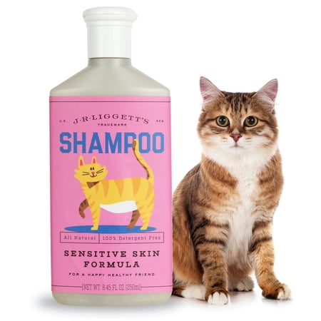 J·R·LIGGETT'S Cat Shampoo - Biodegradable Formula–100% Detergent-Free 8.45 Oz