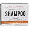 J.R. Liggett's Organic Natural Hair Soap Virgin Coconut and Argan Shampoo Bar, 3.5 oz