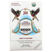 J&R Port Trading Co., Rooibos Red Tea, Caffeine-Free, 40 Tea Bags, 3.53 oz Pack of 3