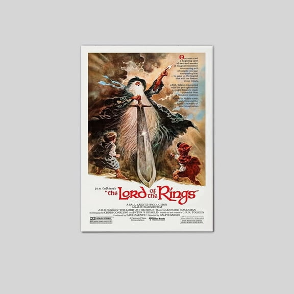 J R R Tolkien The Lord of the Rings Ralph Bakshi 1978 Movie Poster Size 24''x36'' Googate