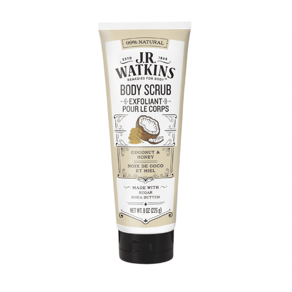 J.R. Watkins Body Scrub, Coconut Milk & Honey, 8 oz
