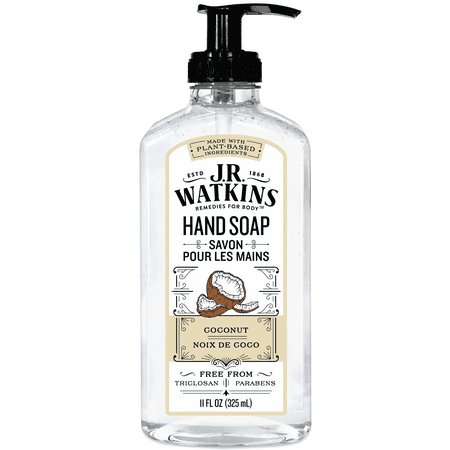 J.R. Watkins Coconut Scent Liquid Hand Soap, 11 oz