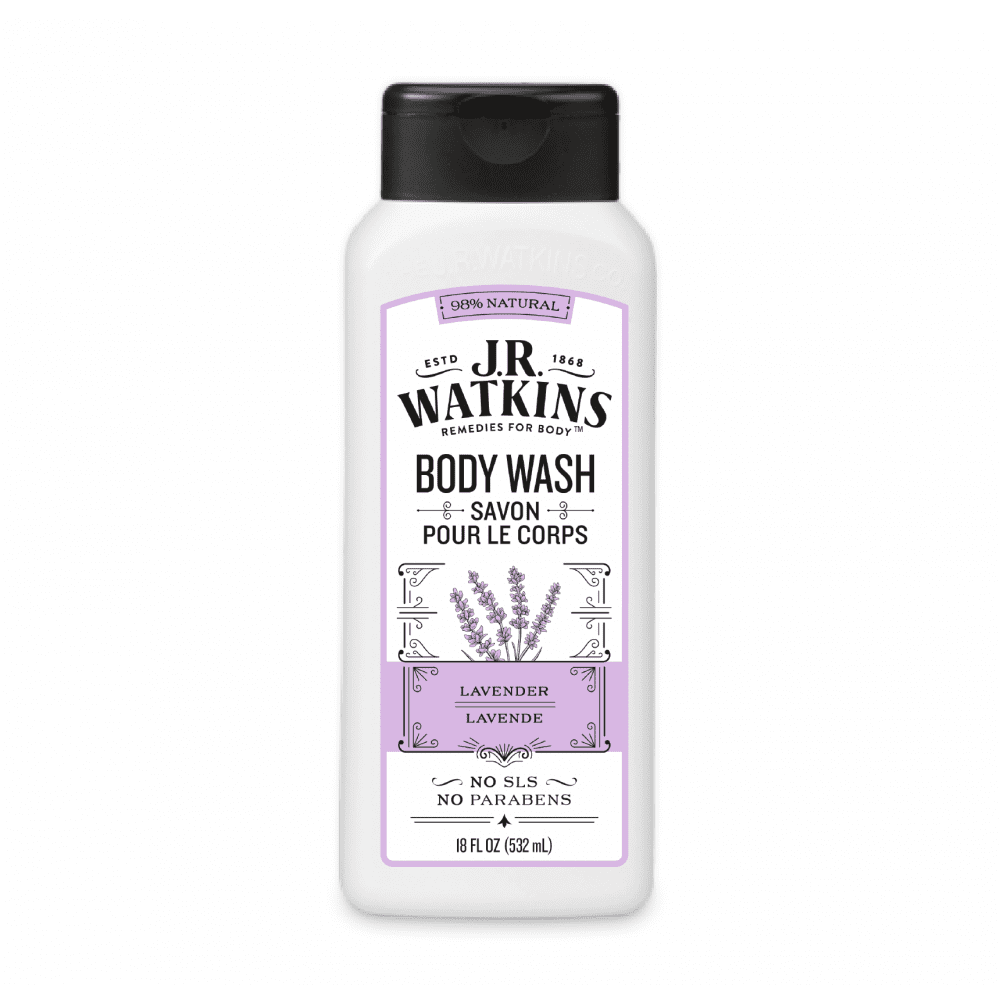 J.R. Watkins Daily Moisturizing Body Wash, Lavender, 18 oz