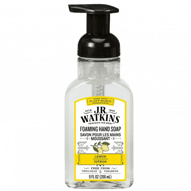 J.R. Watkins Foam Hand Soap, Lemon, 9 oz
