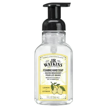 J.R. Watkins Foaming Hand Soap, Lemon, Citrus Scent, 9OZ