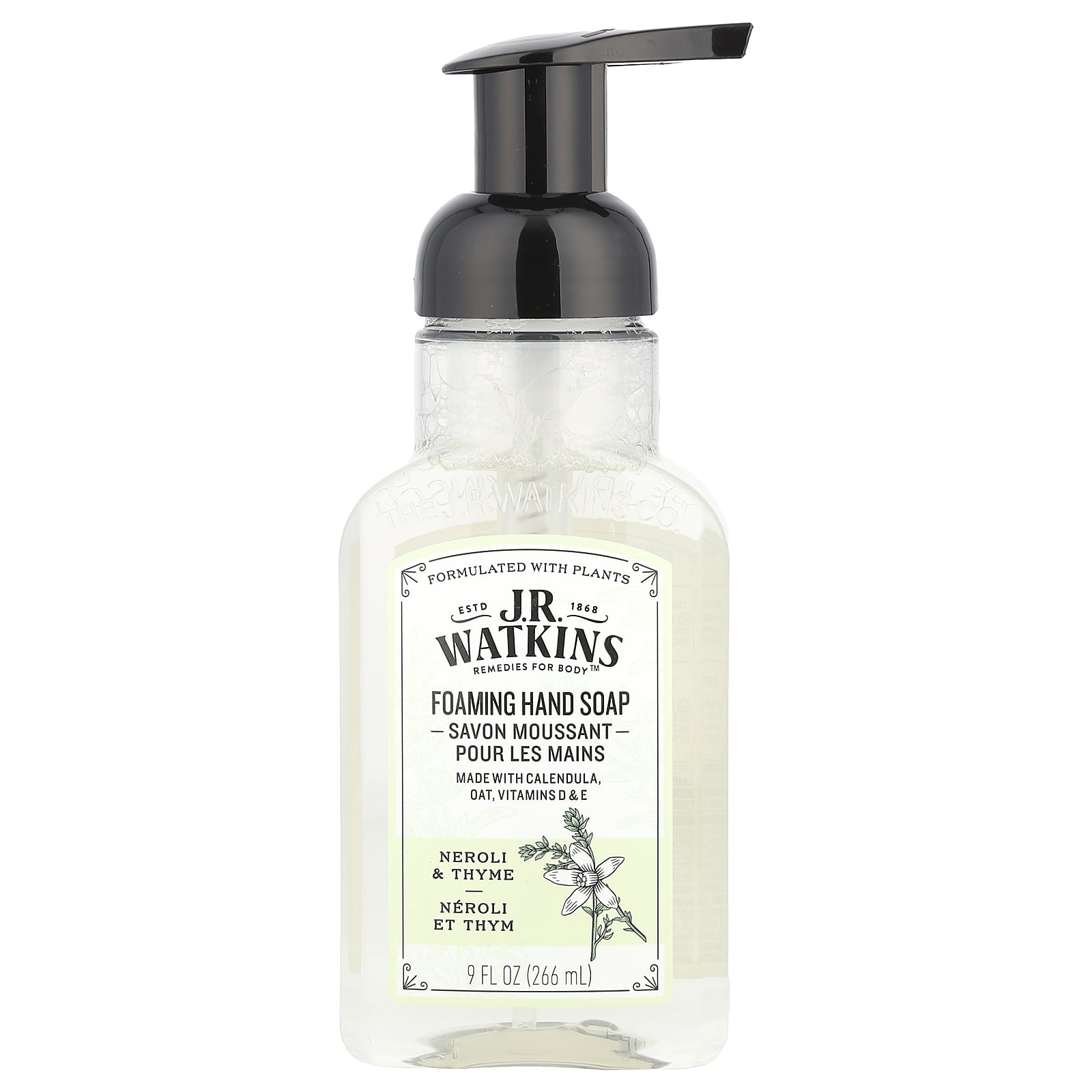 J.R. Watkins Foaming Hand Soap - Neroli & Thyme Tea