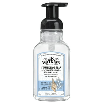 J.R. Watkins Foaming Hand Soap, Ocean Breeze, Fresh Scent, 9 fl oz