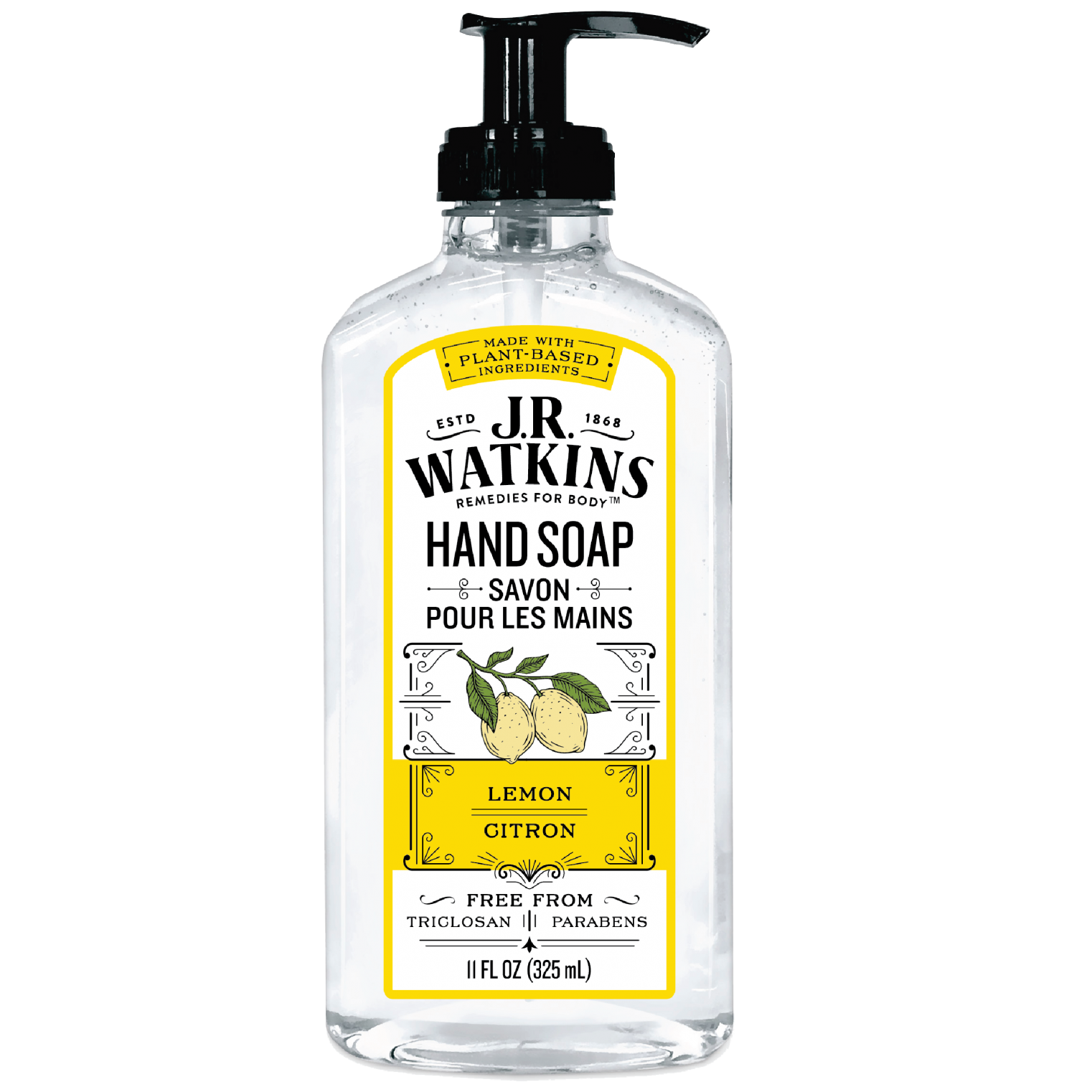J.R. Watkins Gel Hand Soap, Lemon, 11 oz - image 1 of 10