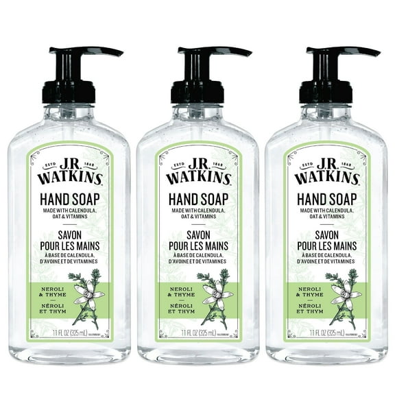 J.R. Watkins Gel Hand Soap, Neroli & Thyme, 3 pack, 11 fl oz